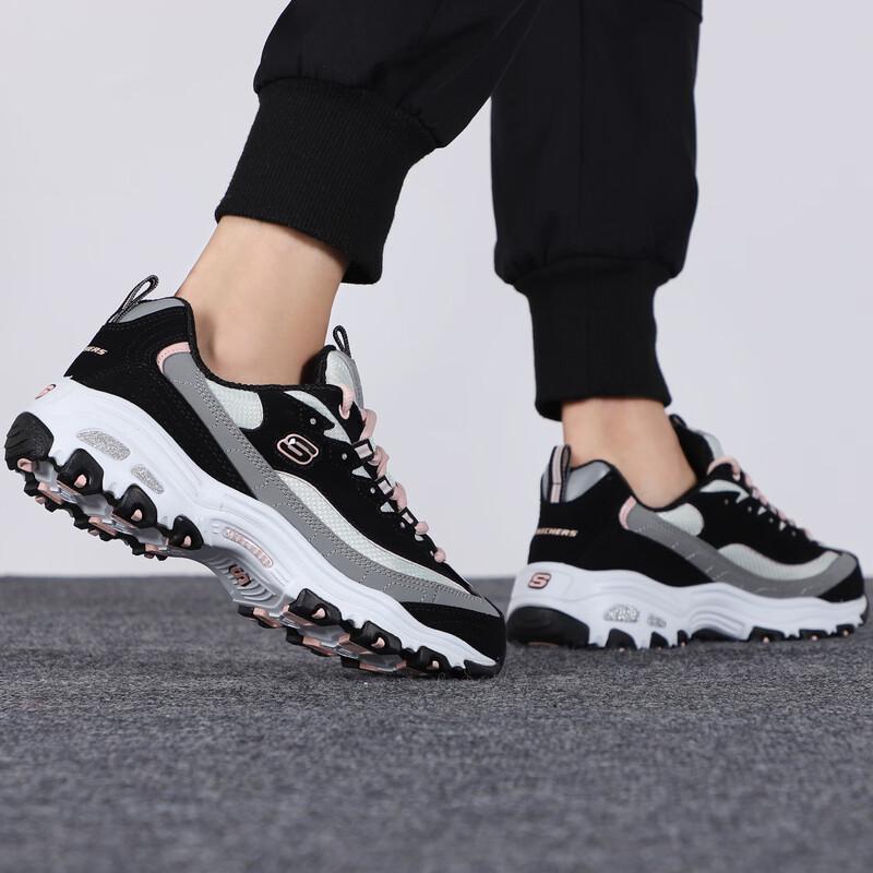 Skechers Женские повседневные спортивные туфли на шнуровке 13143-BKGY