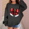 Children's Fashionable Casual Long-sleeved Loose Christmas Print Pullover Sweatshirt