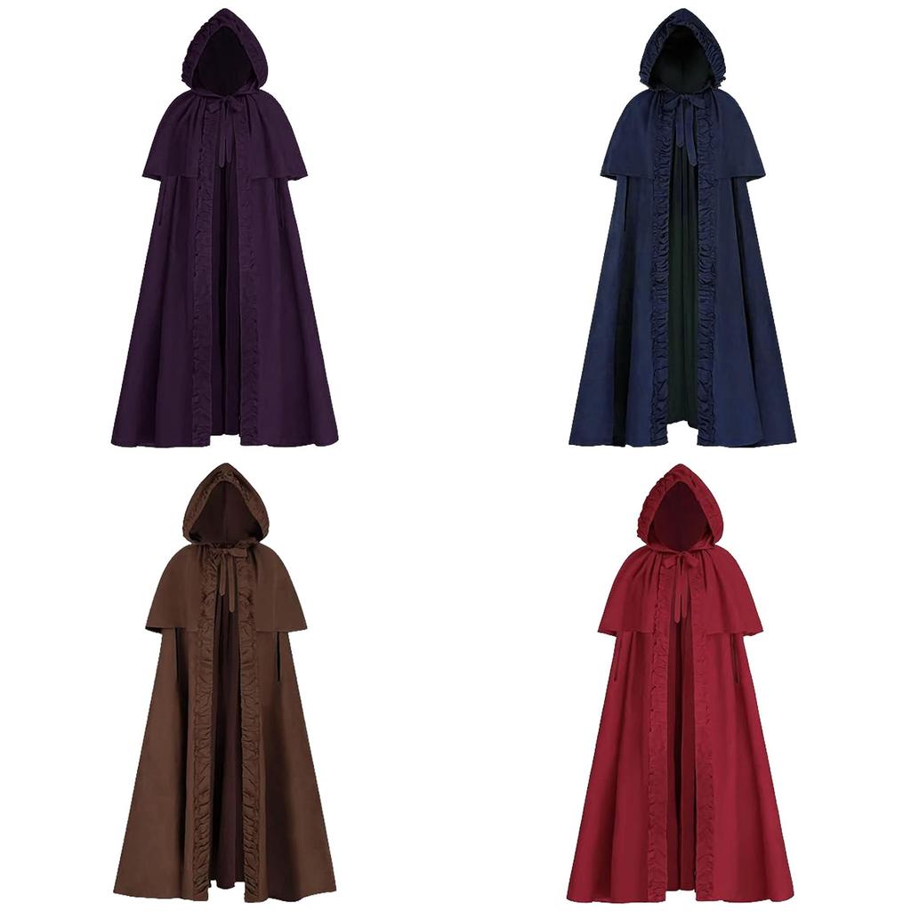 Elf Knight Cape Medieval Role Play Cloak With Polyester Material For Halloween And Theatrical Use