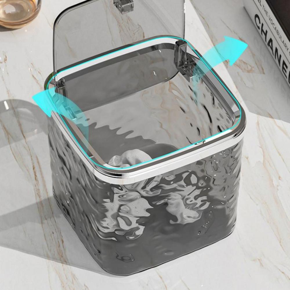 Laundry Pods Container Multi-Function Clear Storage Box for Washing Capsules Holder Coffee Capsules Organizer Desktop Trash Can