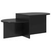 Coffee Table Black Oak Look 100 X 50 X 40 Cm Engineered Wood