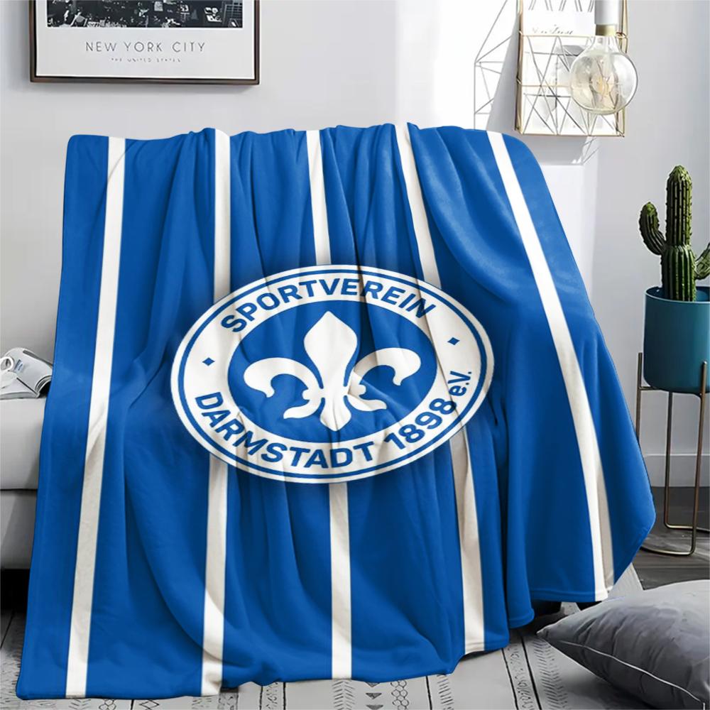1pc SV Darmstadt 98 Print Flannel Blanket, High quality Comfortable for All Seasons, Home Decor, Warmth and Comfort, Perfect for Christmas Gifts92