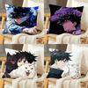 Anime FFushiguro MMegumi Cartoon Printing Pillowcase Customized Pillow Cover for Sofa Home Decor