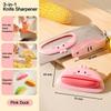 3-in-1 Knife Back Tool Compact Cutting Assist Tool Durable Kitchen Hand Guard  Kitchen