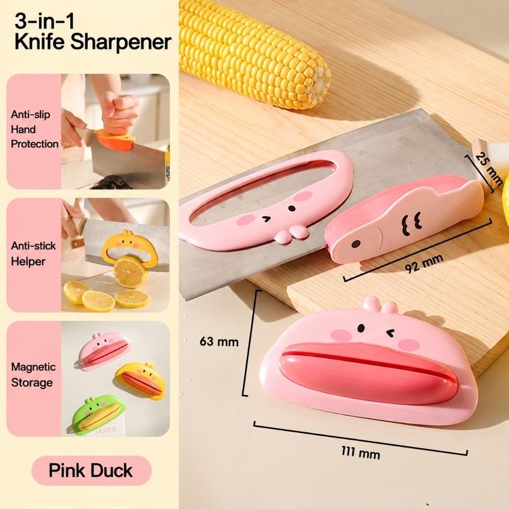 3-in-1 Knife Back Tool Compact Cutting Assist Tool Durable Kitchen Hand Guard Kitchen