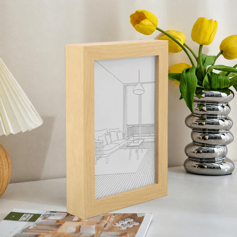 5V Decorative Light Painting USB Powered LED Glowing Photo Frame Living Room Decor