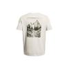 Under Armour UA Reaching Peak Loose Fit Round Neck Printed Letter Short Sleeve T-Shirt Men T-Shirts Off-White 1382906-110