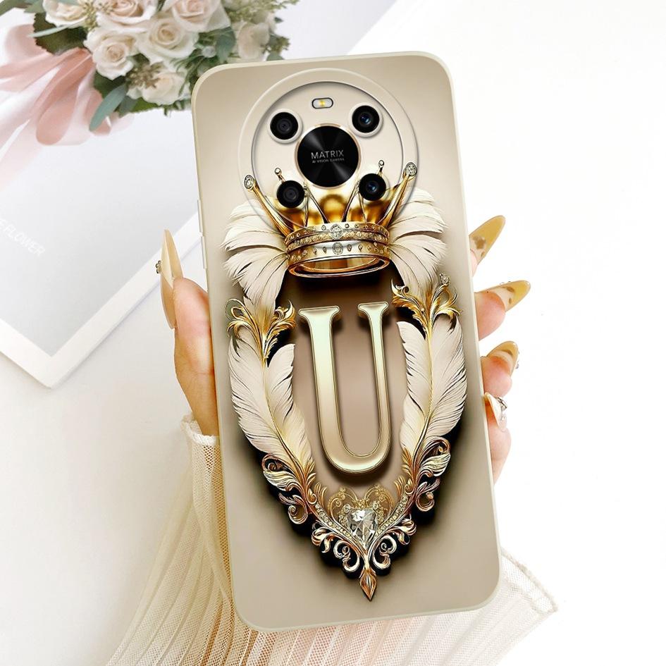 Чехол для Honor X9 5G Модный с начальными буквами и короной Мягкий силикон Защитная крышка для объектива Для Honor Magic 4 Lite Чехол HonorX9 Capa