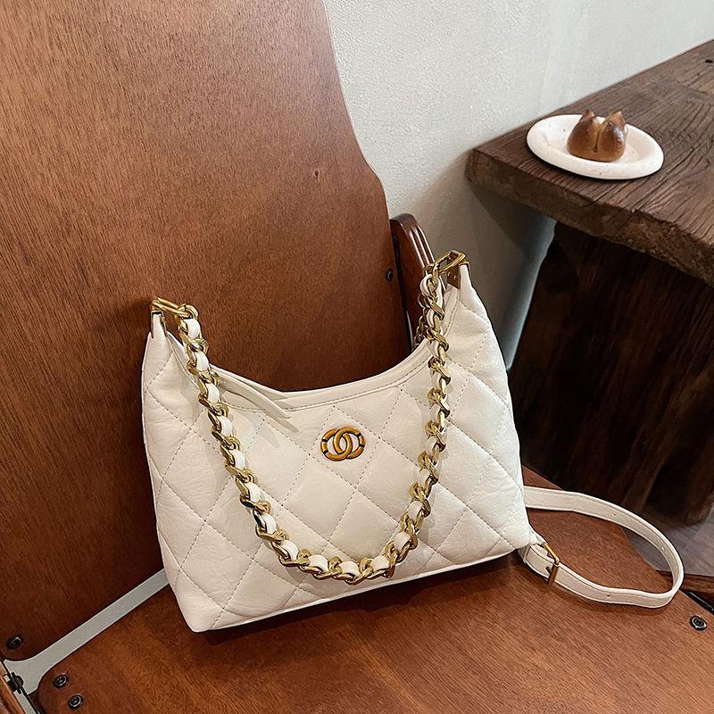 Fashion Bag Women's 2025 New French Chain Shoulder Exquisite Underarm Bag High-end Portable Messenger Bag Tide