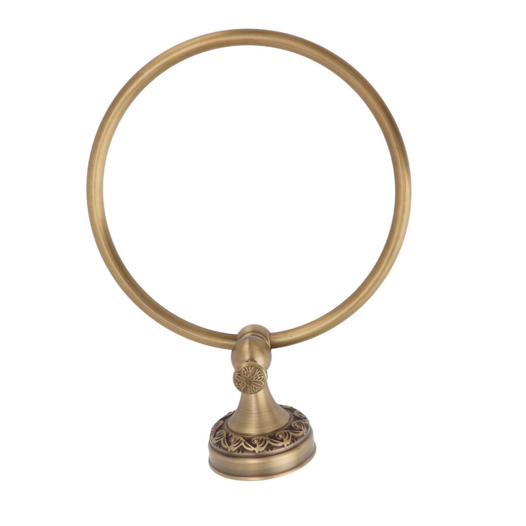 Bath Towel Ring Copper Round Wall Mounted Hand Shower Towel Holder Rack for Bathroom 980830