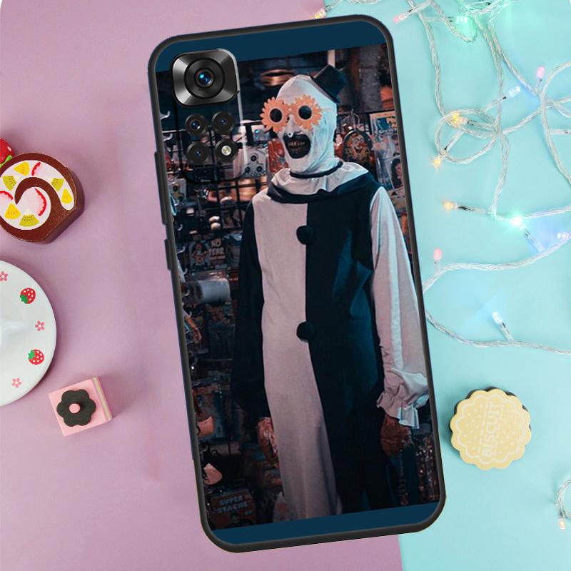 Чехол для телефона Xiaomi Redmi Note 14 Pro 9 10 11 12 13 9S 10S 11S 12S Redmi 14C 10C 12C 13C с рисунком из фильма ужасов 'Террификатор'