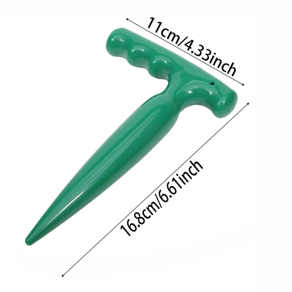 Manual Seedling Transplanting Tool Adjustable Hole Puncher with Scale Convenient Simple Home Garden Planting Sowing Machine Seed Disseminators