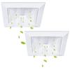 Ceiling Exhaust Fan Cover Square Ventilator Exhaust Hood Bathroom Ventilation Fan Cover for Kitchen and Toilet Use