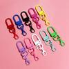 10/50 шт. Разноцветные карабины-застежки Брелок Вращающиеся брелоки для DIY брелоков, подвесок для сумок, аксессуаров