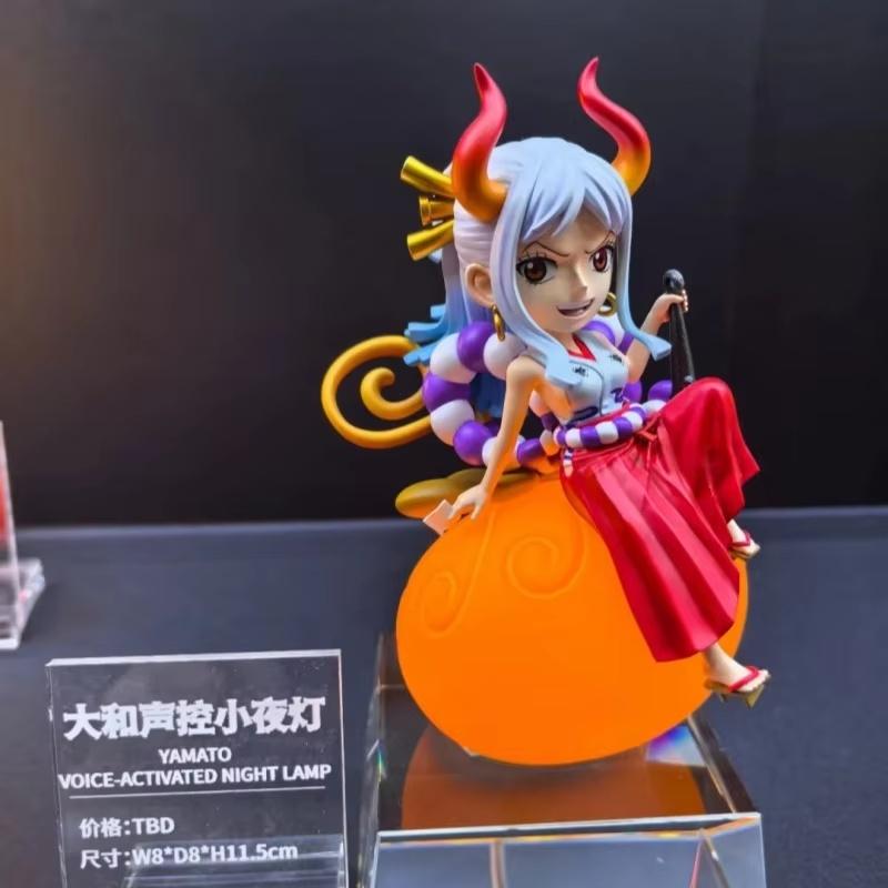 Оригинальная серия Дьявольских плодов из One Piece Ночник с голосовым управлением Луффи Нико Робин Чоппер Портгас Д. Эйс Аниме Фигурка Игрушка Подарки