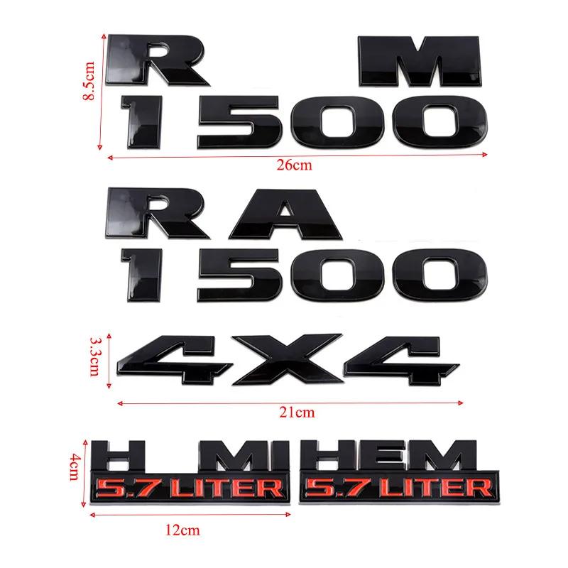 ABS Наклейки-эмблемы на автомобиль Для Ram 1500 2500 5.7 Liter Hemi 4X4 Шильдик Charger Viper Magnum Caliber Journey Аксессуары для стайлинга