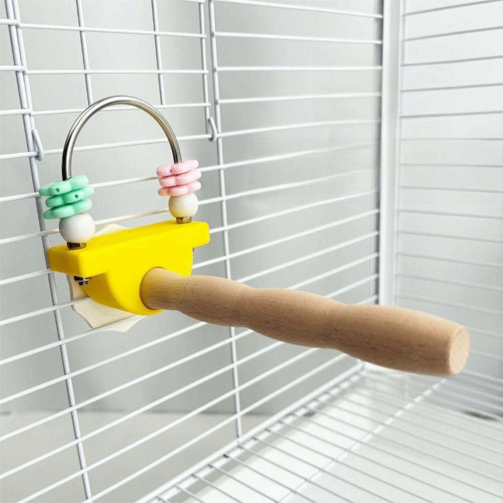 Wear-resistant Paw Grinding Sticks Non-slip Parrot Standing Pole Fun Bird Perch Stand Birdcage Use