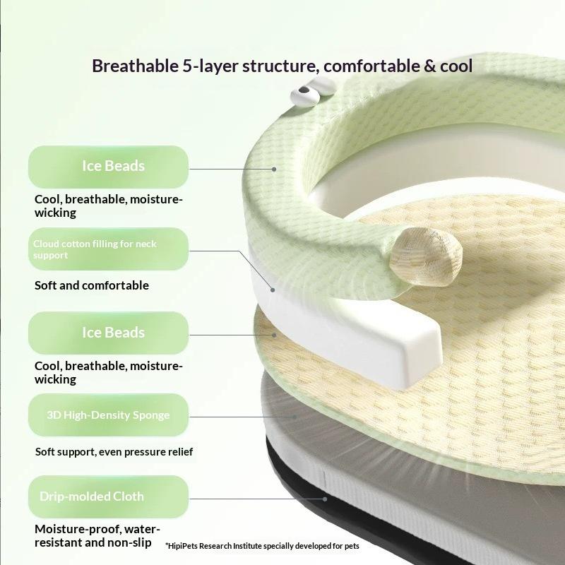 Summer Dog Cat Bed, Breathable Bubble Grid Cooling Mat, Soft Sofa Cushion for Small Dogs Puppy, Washable Pet Sleeping Pad
