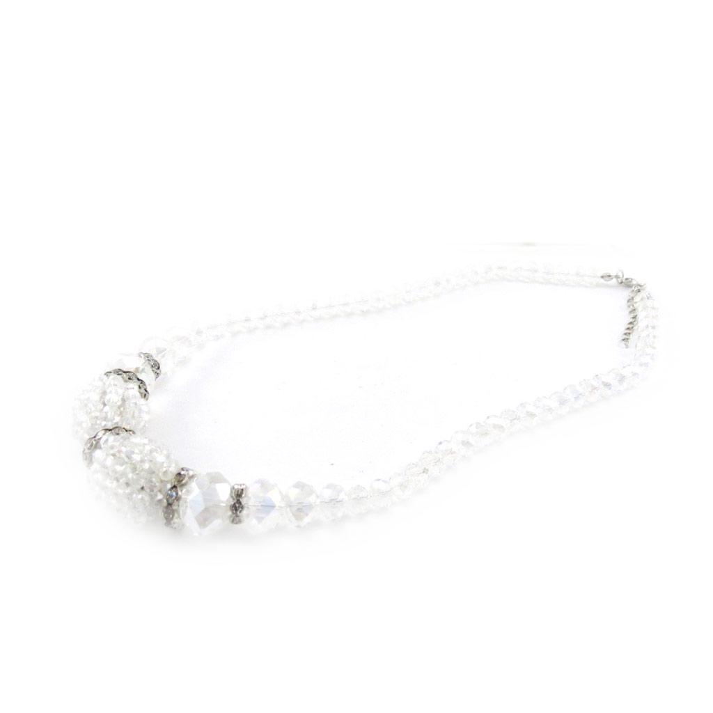 Les Trésors De Lily [J1393] - White 'Sissi' Designer Necklace