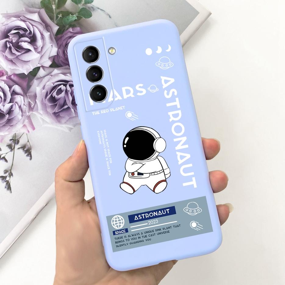 Чехол для Samsung Galaxy S22 Plus 5G Милые Астронавты Мультяшная Обложка Мягкий ТПУ Чехол для Телефона Для Samsung S22 Ultra S 22 S22+ Задняя Крышка