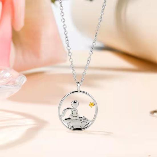 Ожерелье с подвеской, легкий роскошный нежный устойчивый к царапинам подарок на день святого Валентина, ожерелье-колье маленького принца