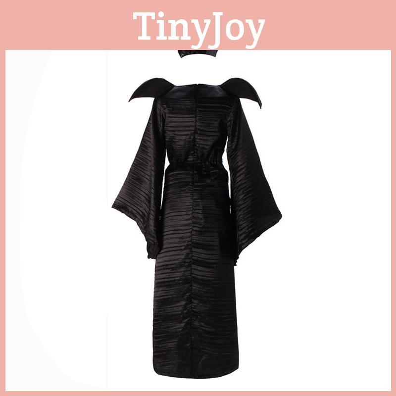 Элегантный взрослый костюм Малефисенты Злой Королевы для косплея для благородных дам