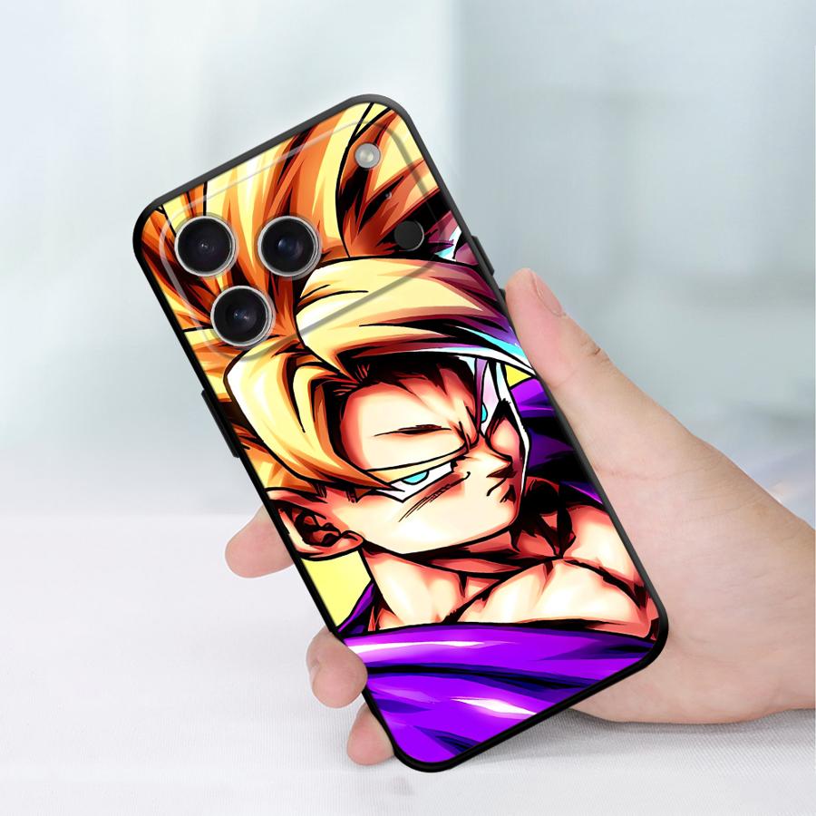 Чехол для телефона Funda для Apple iPhone 17 Pro Max 13 XR XS MAX 12 15 Pro 7 8 Air 16 14 11 D-ragonS BallS GokuS