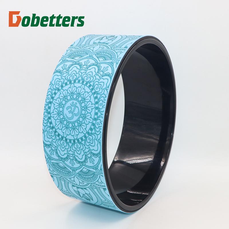 Колесо для йоги 32*14 см для тренировок, фитнеса и упражнений на пресс - подходит для беременных женщин и занятий родителей с детьми