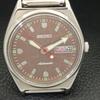 SEIKO VINTAGE AUTOMATIC 6309A JAPAN MENS BROWN COLOR DIAL WATCH a700499-5