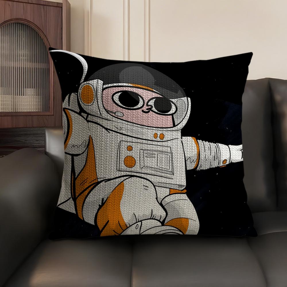 FUNNY Cartoon KKETNIPZ Cushion Cover Natural Linen Organic Fabric DoubleSided Printing Sofa Home Decor Gift Pillow Case