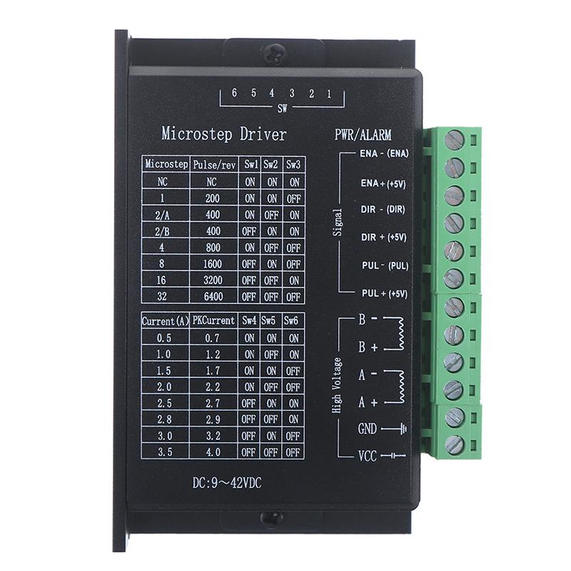Драйвер шагового двигателя Tb6600 4A 9~42V Ttl 32 Micro-Step CNC 1 Axis