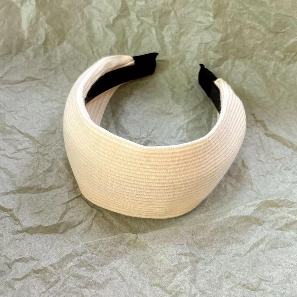 Серая вязаная повязка на голову Yi Mengling: Стильный, широкий, фитнес-аксессуар для волос для женщин