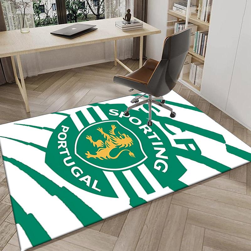 Sporting Cp Crest Emblem Area Rug Office rug, Chair Rug, Decor Carpet Livingroom bedroom Mat, Large Size Fan gifts Christmas gifts