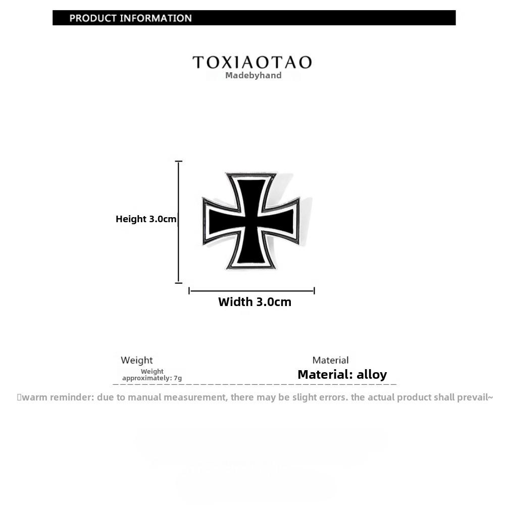 Винтажный прусский немецкий металлический железный крест брелок подвеска совиньон немецкий мемориальный подвесной орнамент
