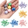Creative Cat Paw Beads Two-color Acrylic Bracelet Necklace Fashion DIY Jewelry Accessories UV Dazzle 10pcs Beaded Material