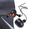 Replacement Lights Lamp Part Decor Set 2Pcs Black Motorcycle Cafe Turn Signal