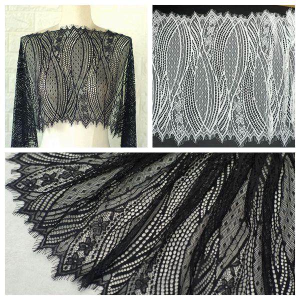 3 meters Eyelash Lace Trim,Handmade DIY clothing lace accessories French eyelash embroidery lace