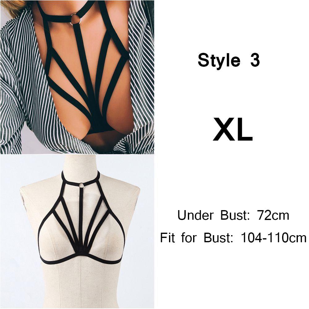 Summer Bralette Bustier Belt Lingerie Push Up Crop Top Cage Harness Sexy Bandage Bra