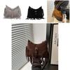 Bohemian Ethnic Fringe Bag For Women Small Shoulder Crossbody Purse
