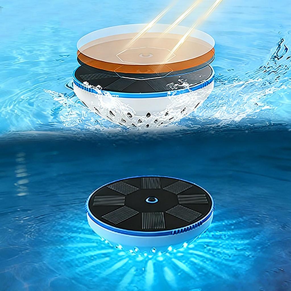 RGB Solar-Powered Floating Pool Light 6 lighting modes IPX8 waterproof Floating Lighting Pool Lights for Wedding Bathroom Bath