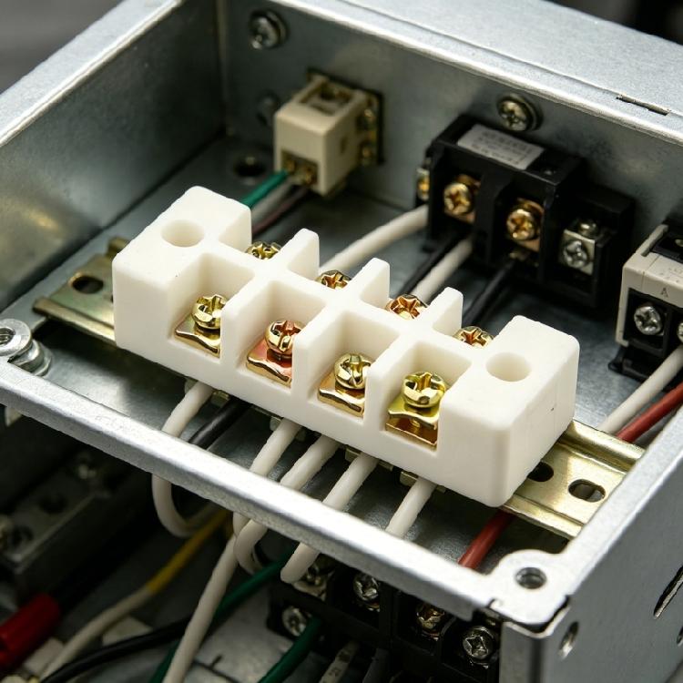 30A High Temperatures Ceramic Junction Block 800℃ Heat Proof Wiring Terminals Block For Factory And Petrochemical Wiring Needs