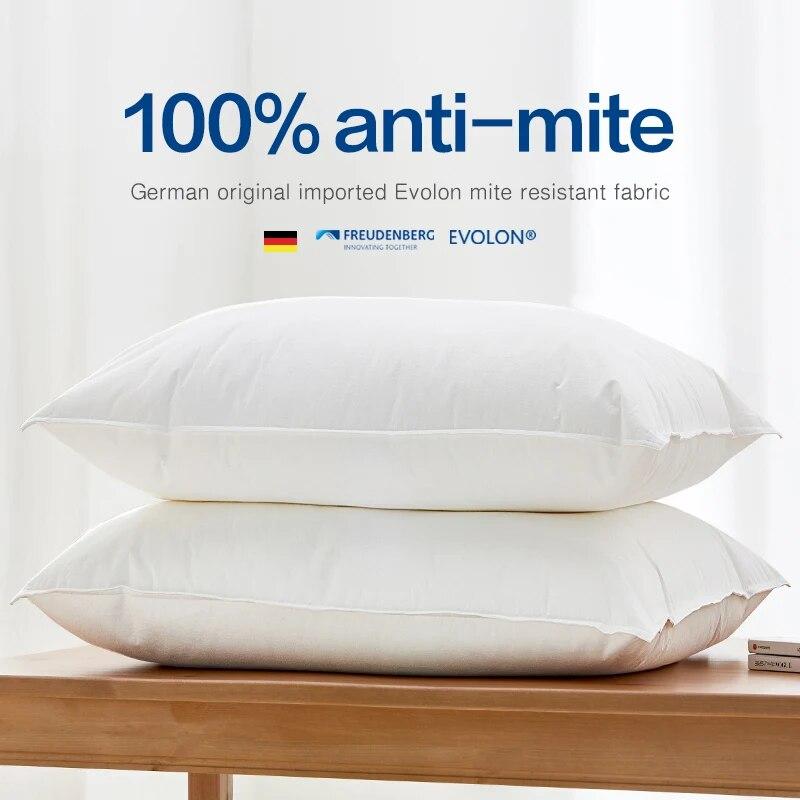1 шт. Evolon 100% подушка против клещей однотонная мягкая удобная подушка для сна для спальни 5-звездочный отель подушка из микрофибры
