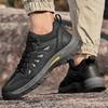 Кожаные мужские дышащие кроссовки, высококачественная мужская повседневная обувь для активного отдыха, новинка 2024 года, мужская вулканизированная обувь, мужская обувь для походов на шнуровке