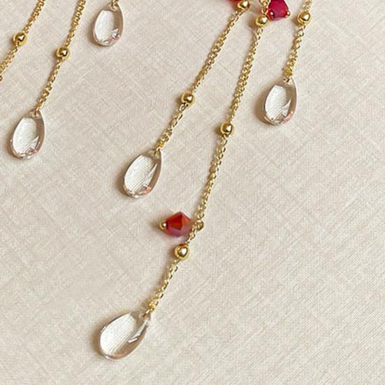 1 пара серег-подвесок, яркие серьги с кисточками из ткани в виде цветка и стразами, праздничные эффектные серьги