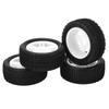 4PCS 75mm RC Car Tire U Type Rubber RC Vehicle Wheel Remote Control Car Tire for Wltoys 144001 114
