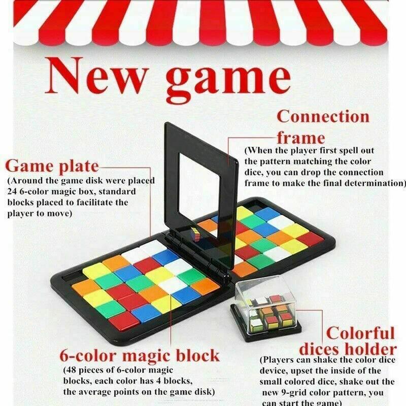 Educational Toys Color Battle Square Game Parent-child Square Desktop Children's Puzzle Learning Educational Toys Anti-stress Boy Girl Gift
