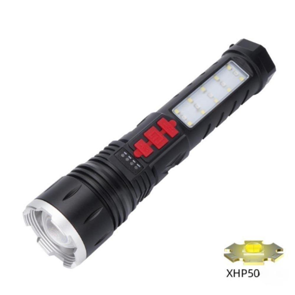 НОВЫЙ 10000LM светодиодный фонарь высокой мощности со встроенным аккумулятором 6000 мАч тактический фонарь аварийный прожектор самый мощный фонарь