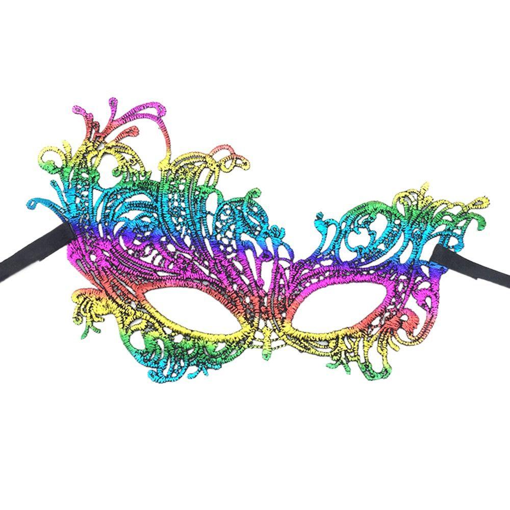 Косплей Выпускной Реквизит Маска для глаз Костюм Бронзовый Кружева Маскарад Венецианская Маска Танцевальные Маски Товары Для Вечеринок