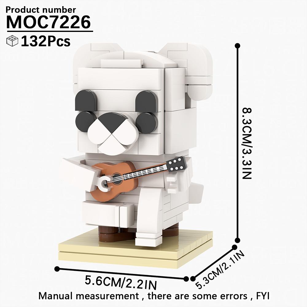 MOOXI Серия Животные MOC Кирпич Панда Тигр Кот Кирпичноголовый Ser Модель Взрослые Строительный блок Детские Образовательные Игрушки Для Детей Подарок