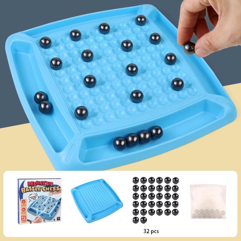 Magnetic Induction Chess Fun Magnetic Chess Game For Training Focus And Logical Thinking Educational Toy For Parent-child Interaction Plastic Material